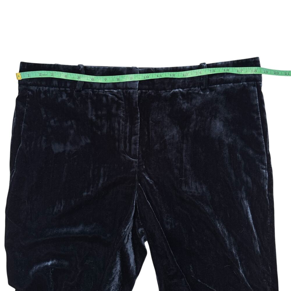 ANN TAYLOR Velvet Smoking Pants In Atlantic Navy Size 12 Womens Wide Leg #447341 - Picture 6 of 8